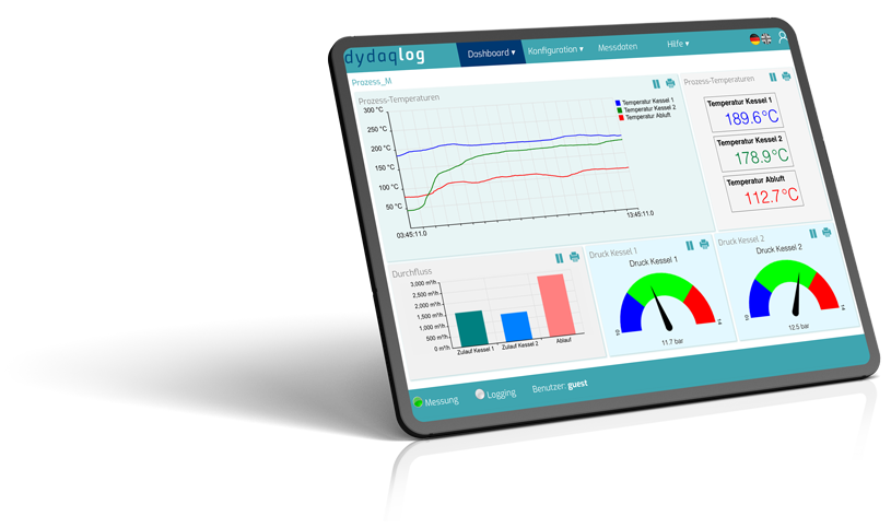 Tablet mit Nutzeroberfläche