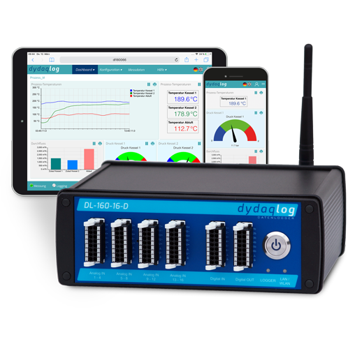 Datenlogger & Ansicht auf mobilen Endgeräten